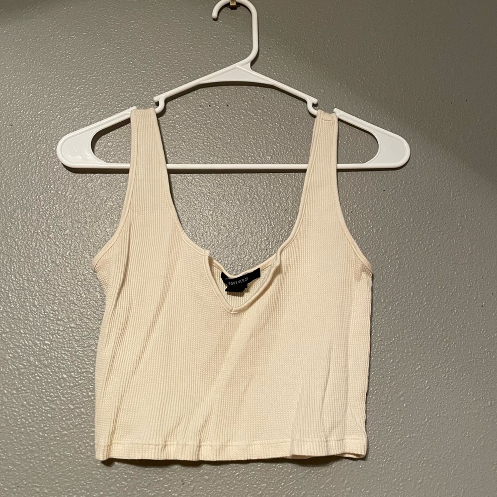 Cream Tank Top